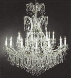 Set of 2-1 Chandelier Crystal Lighting Empress Crystal (TM) H38" W37" and 1 Large Foyer/Entryway Maria Theresa Empress Crystal (tm) Chandelier Lighting! H 52" W 46" - CS/1/21510/15+1 + CS/52/2MT/24+1 A500-