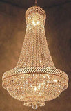 Set of 2-1 French Empire Crystal Chandelier Chandeliers Lighting H46" X W23" and 1 French Empire Crystal Chandelier Chandeliers Lighting H26" X W23" - 1EA C7/CG/448/9 + 1EA 448/9 A500-