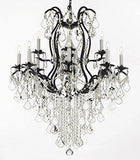 Wrought Iron Chandeliers Lighting Spectra (Tm) Crystal- Crystal Quality Swarovski - A500-B12/3034/8+4Sw