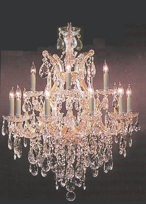 Chandelier Crystal Lighting H30" X W28" - A500-21532/12+1