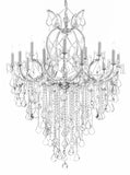 Maria Theresa Chandelier Crystal Lighting Chandeliers H50" X W37" Great For Large Foyer / Entryway Trimmed With Spectra (Tm) Crystal - Reliable Crystal Quality By Swarovski - A500-B12/Silver/21510/15+1Sw